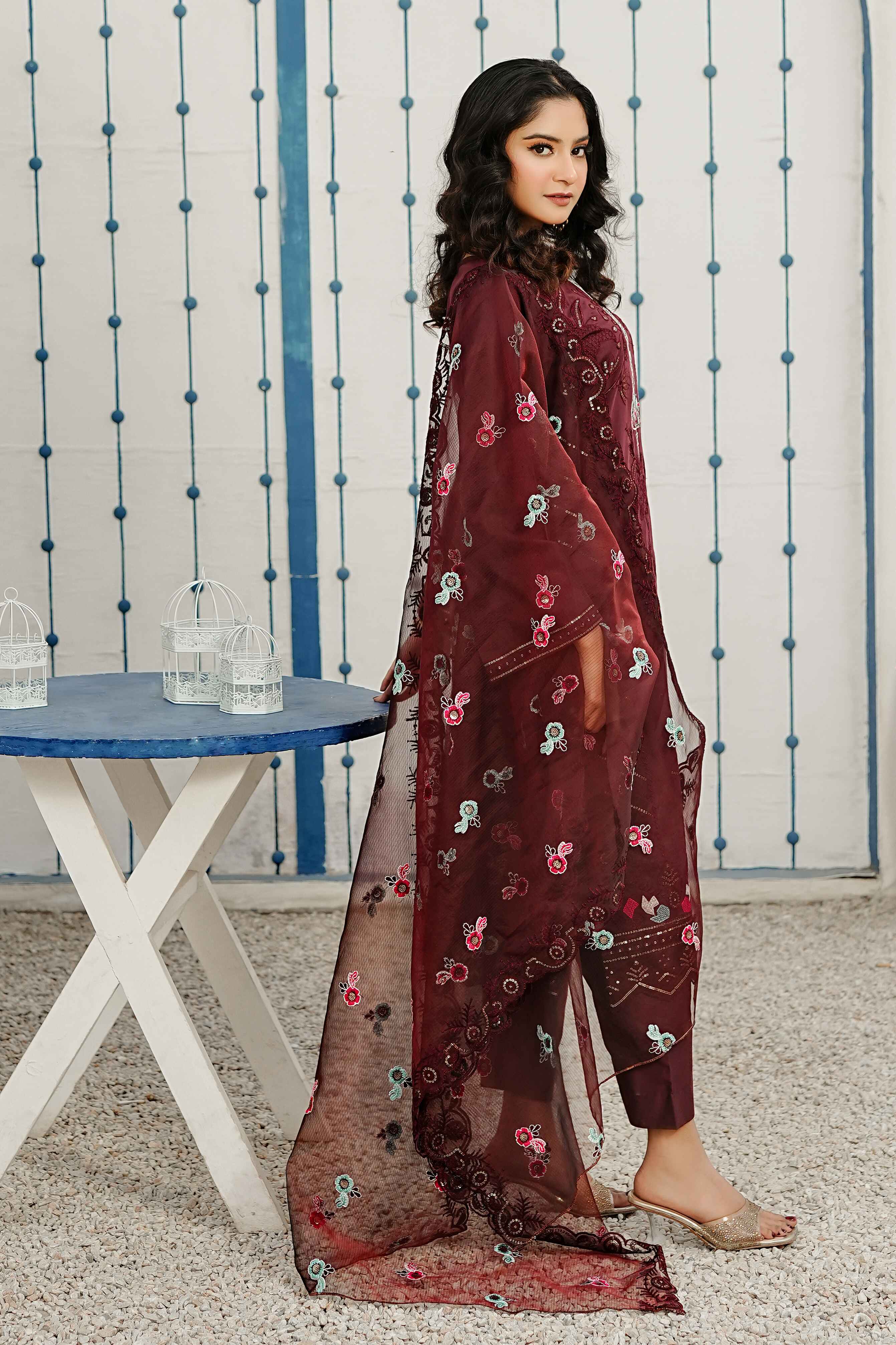 MAROON MONARCH Stitch