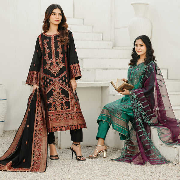 IRA 3PC - LUXURY EMBROIDERED LAWN